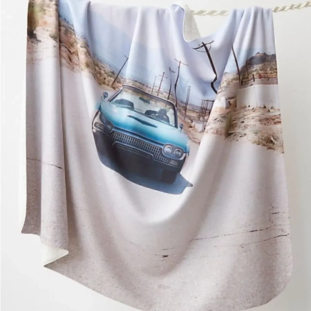 Free People Ri-Ri-Ku x FP Landscape Sherpa Blanket